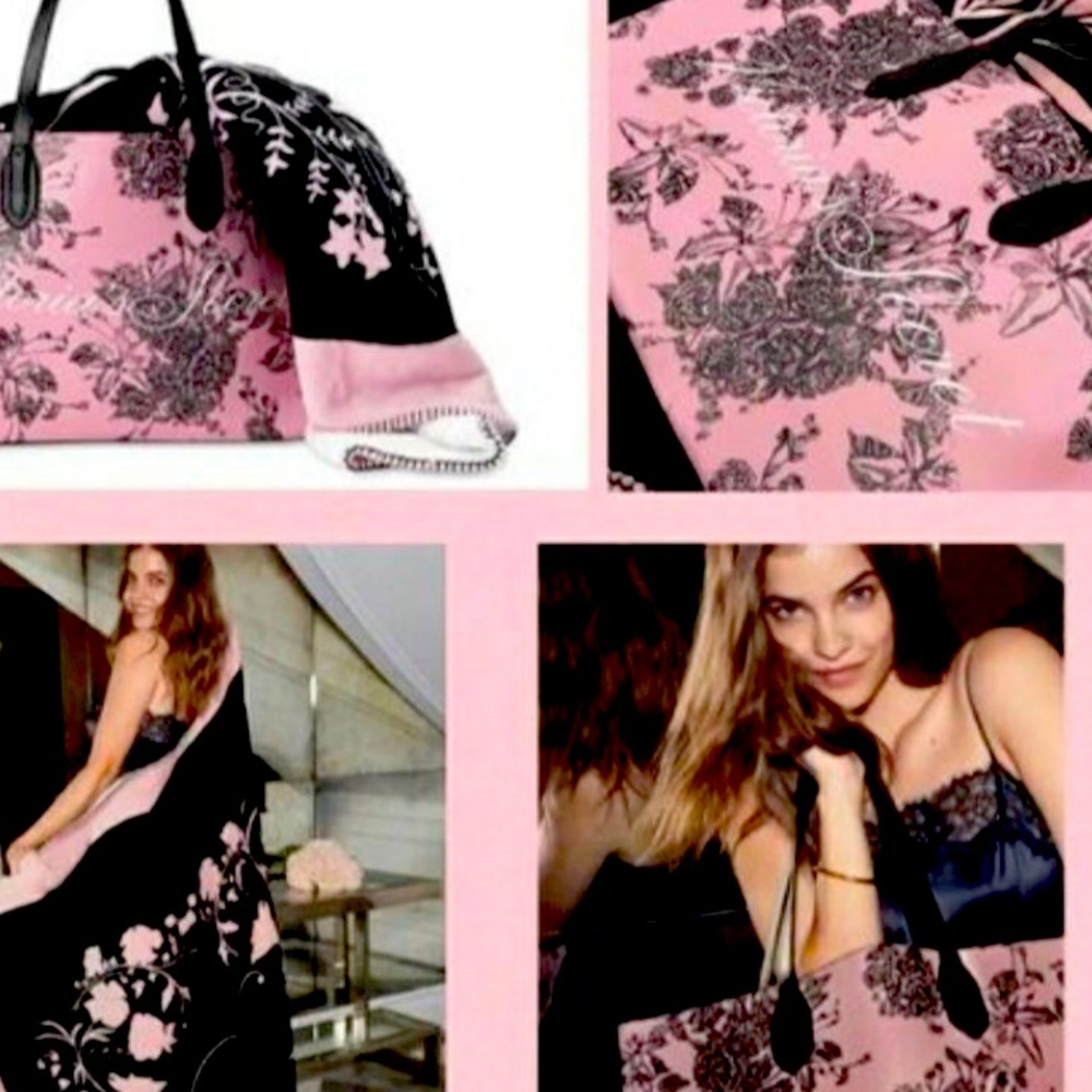 Victoria Secret Pink and Black Warm Blanket